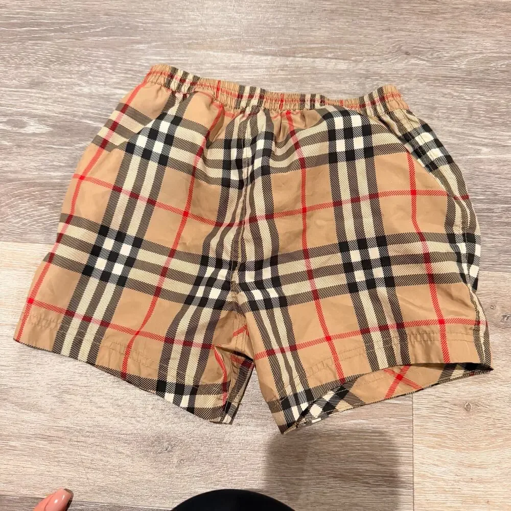 Burberry London Classic Plaid Size 18 month Boys Swim Trunks